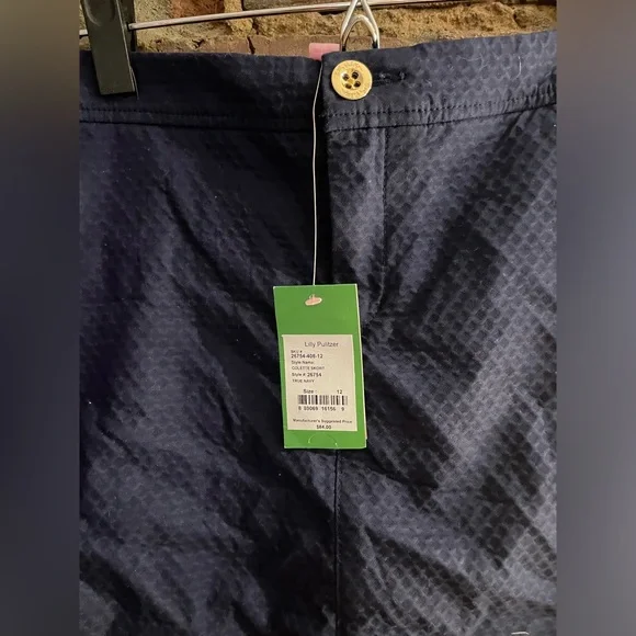 NWT Lily Pulitzer Navy Colette Skort Size 12 - Picture 5 of 5